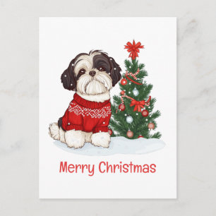 Frohe Weihnachten Shih Tzu Hund