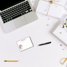 Frohe Weihnachten Shih Tzu mit Snowflake Post-it Klebezettel