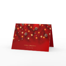 Frohe Weihnachten Shiny Light Pine Cone Rotes Jahr