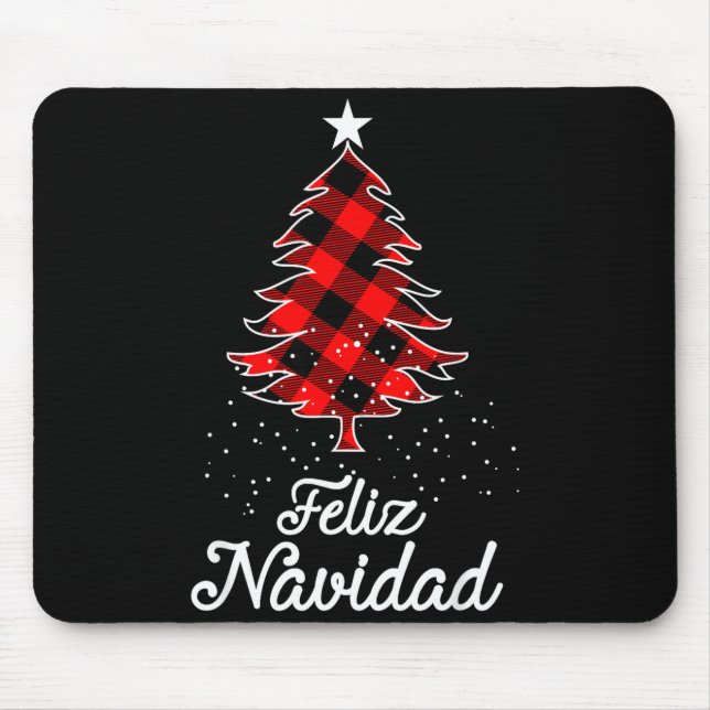 Frohe Weihnachten Shirts Familie - Weihnachtsbäume Mousepad (Vorne)