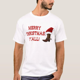 Frohe Weihnachten Sie - Sankt-Stiefel T-Shirt