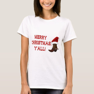 Frohe Weihnachten Sie - Sankt-Stiefel T-Shirt