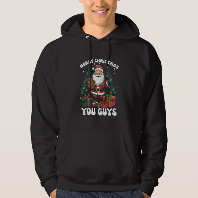 Frohe Weihnachten Sie Typ Weihnachtsmann Hoodie (Vorderseite)