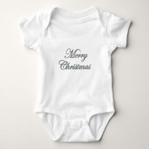 Frohe Weihnachten Silver Glitzer T - Shirt