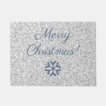 Frohe Weihnachten Silver Gray Glitzer Texture Desi