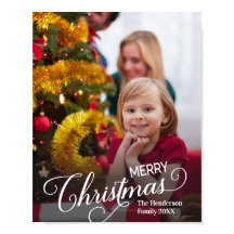 Frohe Weihnachten Simple Custom Foto