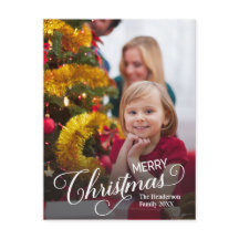 Frohe Weihnachten Simple Custom Foto