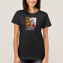 Frohe Weihnachten Simple Custom Foto T-Shirt