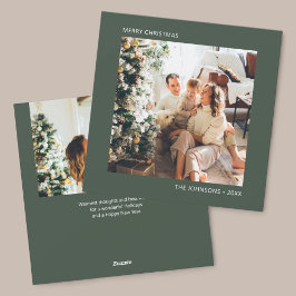 Frohe Weihnachten Simple Foto Green