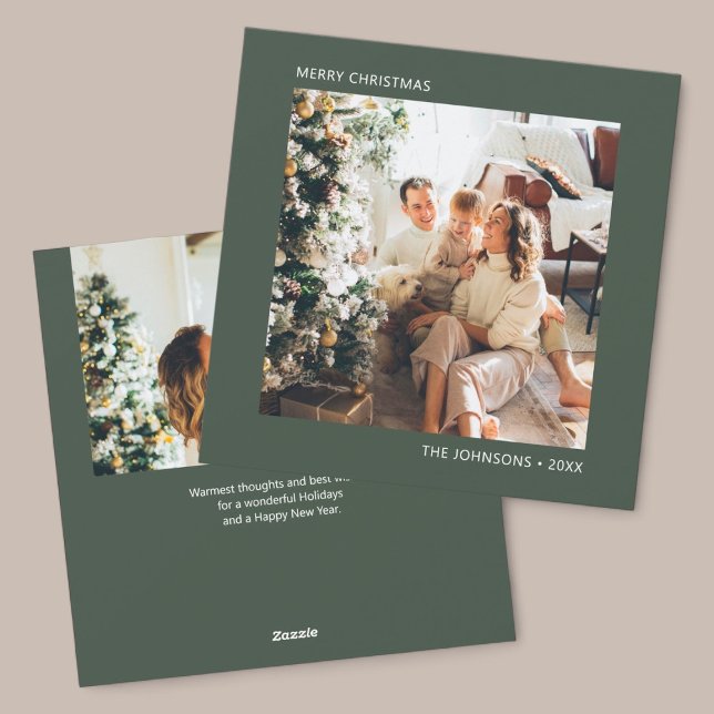 Frohe Weihnachten Simple Foto Green (Von Creator hochgeladen)