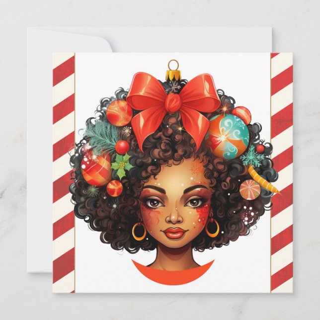 Frohe Weihnachten Sista Black Girl Xmas Magic Frau (Vorderseite)