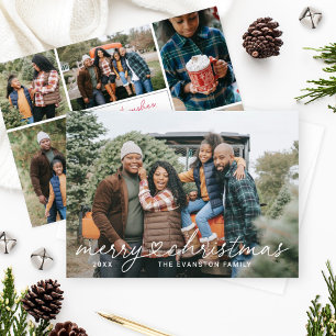 Frohe Weihnachten Skript Foto-Collage