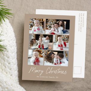 Frohe Weihnachten Skript Taupe 6 Fotocollage