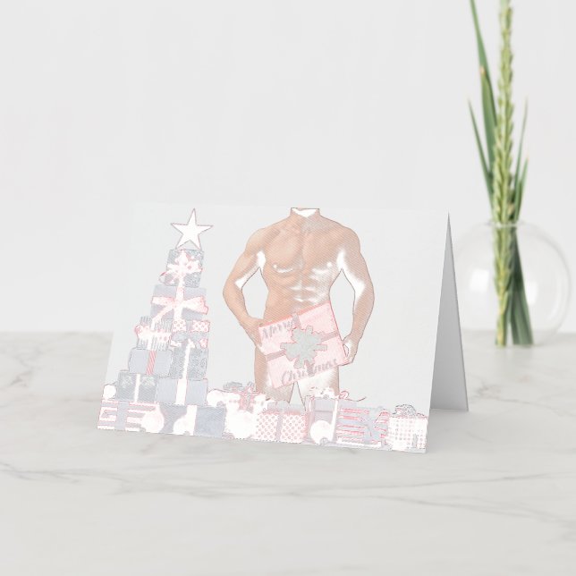 Frohe Weihnachten SlipperyJoe rot weiß Silber Gesc (Vorderseite)