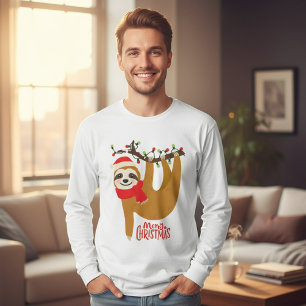 Frohe Weihnachten Sloth   Urlaub T-Shirt