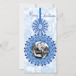 Frohe Weihnachten Snowflake Ornaments Fotovorlage