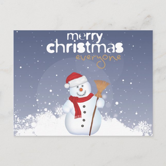 Frohe Weihnachten Snowman (Vorderseite)