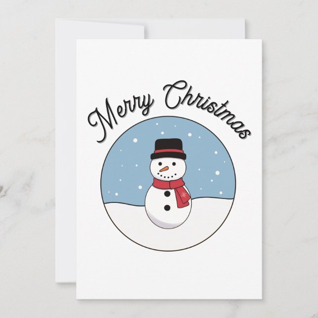 Frohe Weihnachten Snowman (Vorderseite)