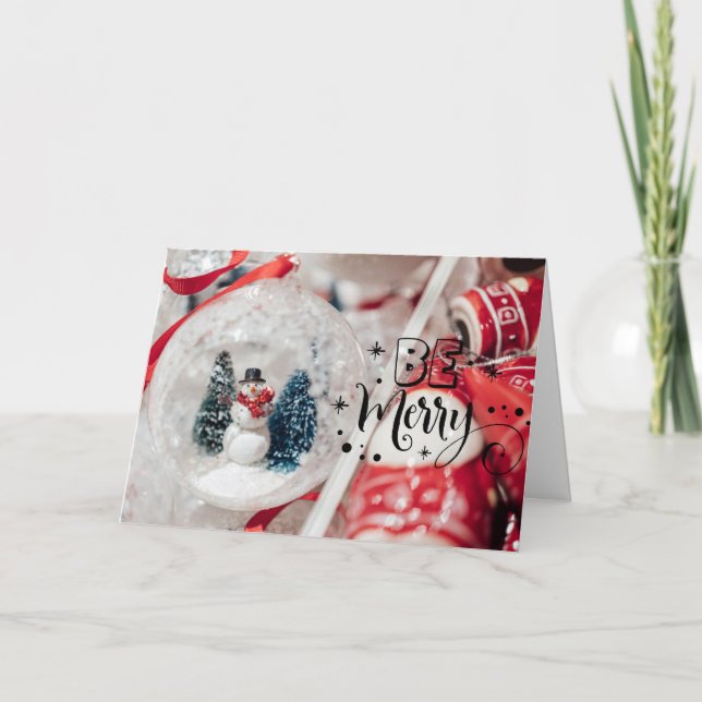 Frohe Weihnachten Snowman (Vorderseite)