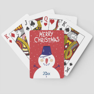 Frohe Weihnachten/Snowman Design/Spielkarten Spielkarten