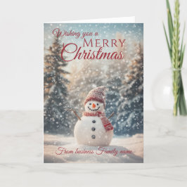Frohe Weihnachten Snowman Firmenname