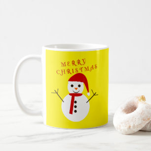 Frohe Weihnachten Snowman Kaffeetasse