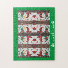 Frohe Weihnachten Snowman Puzzle