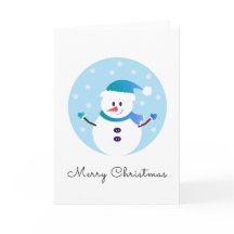 Frohe Weihnachten Snowman Snowflakes