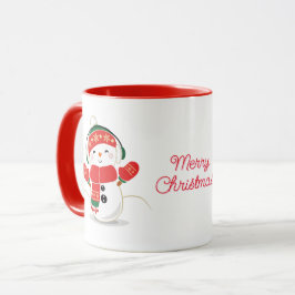 Frohe Weihnachten Snowman Tasse