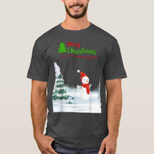 Frohe Weihnachten Snowman Winterurlaub T-Shirt