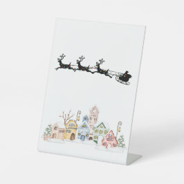 Frohe Weihnachten Sockelschild