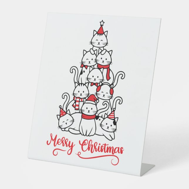 Frohe Weihnachten Sockelschild (Vorderseite)