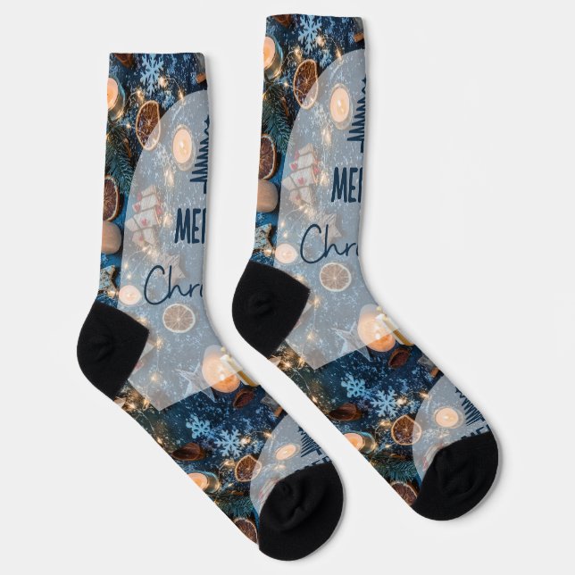 Frohe Weihnachten Socken (Rechts)