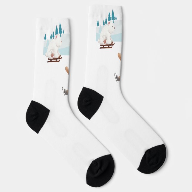 Frohe Weihnachten Socken (Rechts)