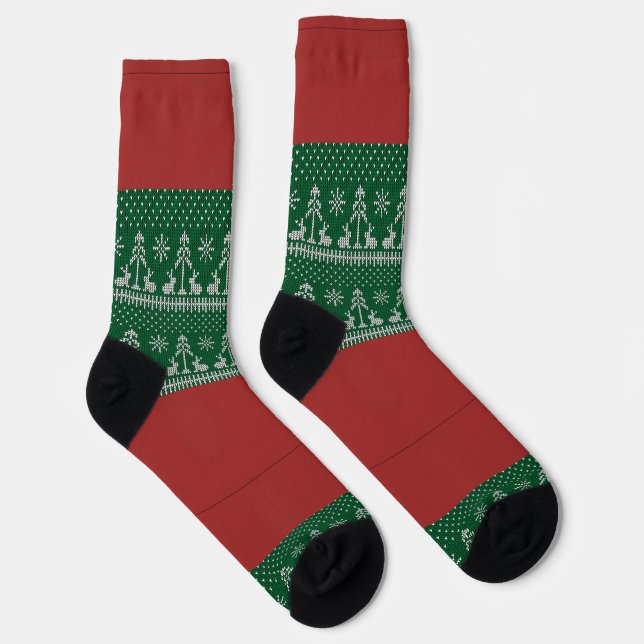Frohe Weihnachten Socken (Rechts)