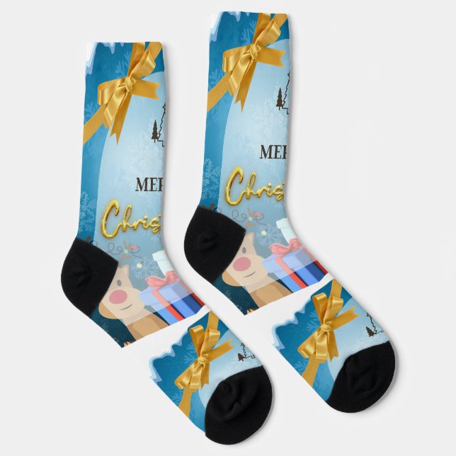Frohe Weihnachten Socken (Rechts)