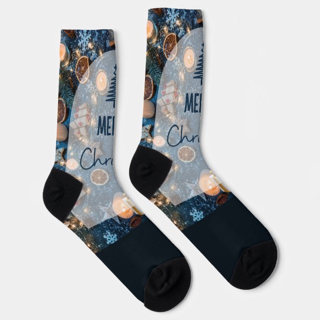 Frohe Weihnachten Socken (Rechts)