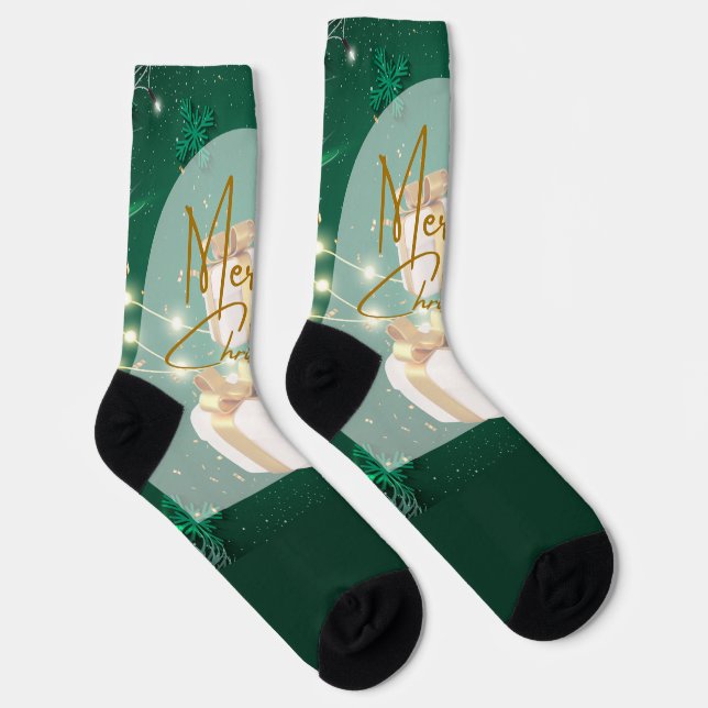 Frohe Weihnachten Socken (Rechts)