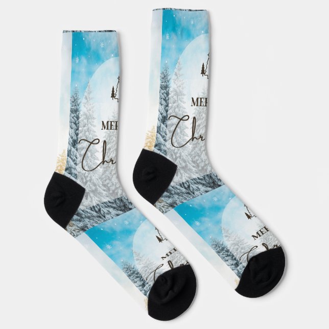 Frohe Weihnachten Socken (Rechts)