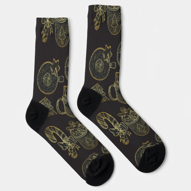 Frohe Weihnachten Socken (Rechts)