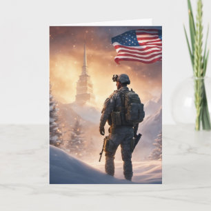 Frohe Weihnachten Soldat - gefaltete Grußkarte Karte
