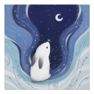 Frohe Weihnachten: Sonne, Mond und Sterne Poster