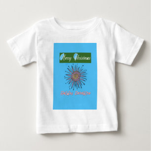 Frohe Weihnachten Sonnenschein Urlaub Baby T-shirt