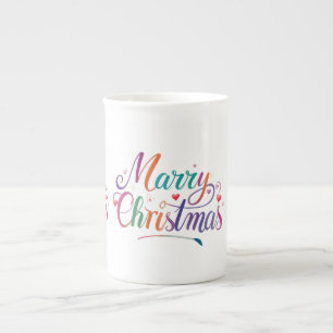 Frohe Weihnachten Spezialitäten Bone China Tasse