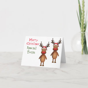 FROHE WEIHNACHTEN "SPEZIELLE ZWILLINGE" KARTE