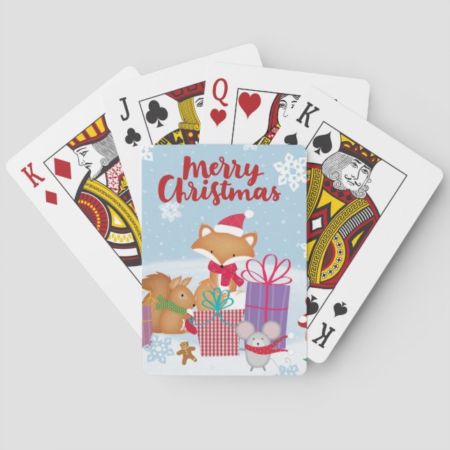 Frohe Weihnachten Spielkarten (Rückseite)