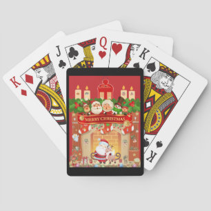 Frohe Weihnachten Spielkarten