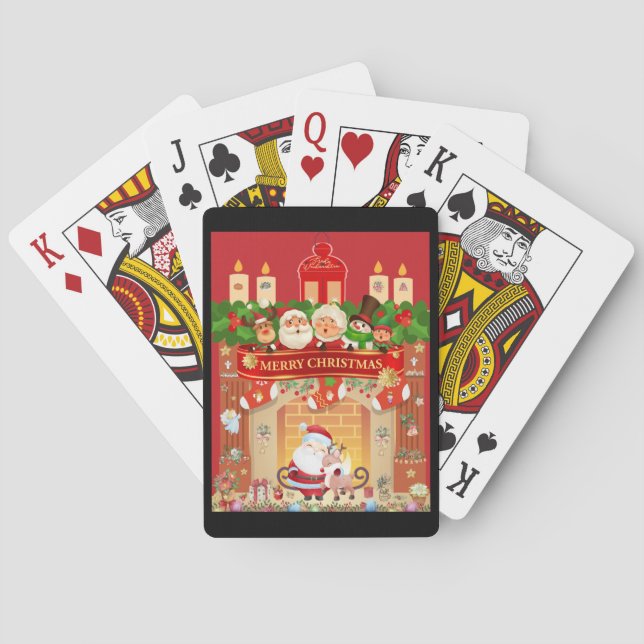 Frohe Weihnachten  Spielkarten (Rückseite)