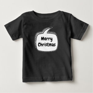 Frohe Weihnachten Sprechblase Baby T-shirt
