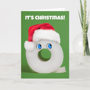 Frohe Weihnachten sprechende Rolle Toilettenpapier